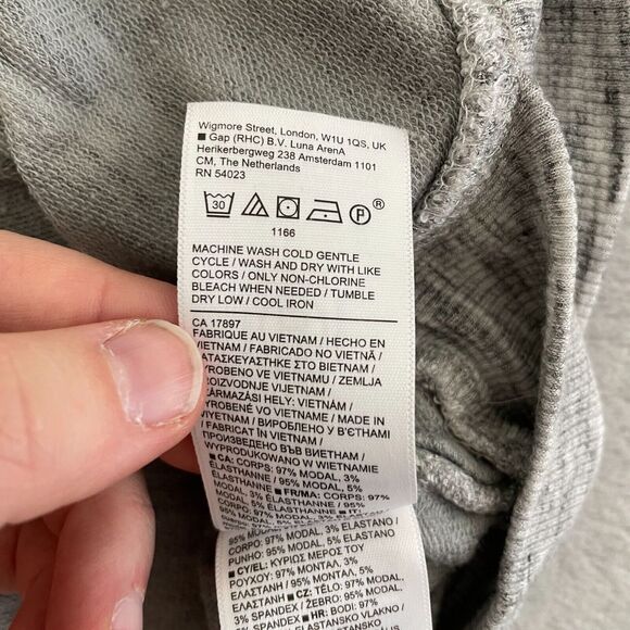 Athleta Sweater Women Extra Small Heather Grey Mindset Sweatshirt Stretch - Picture 7 of 10